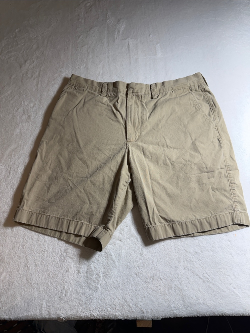 J. Crew Men's Tan Flat Front Cotton Shorts